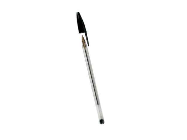 BiC CRISTAL Pointe moyenne, Noir